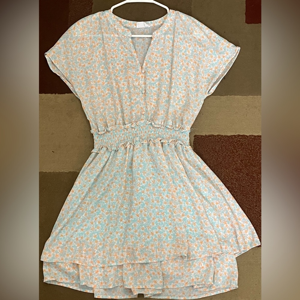 Sienna Sky Blue Floral Dress Size S